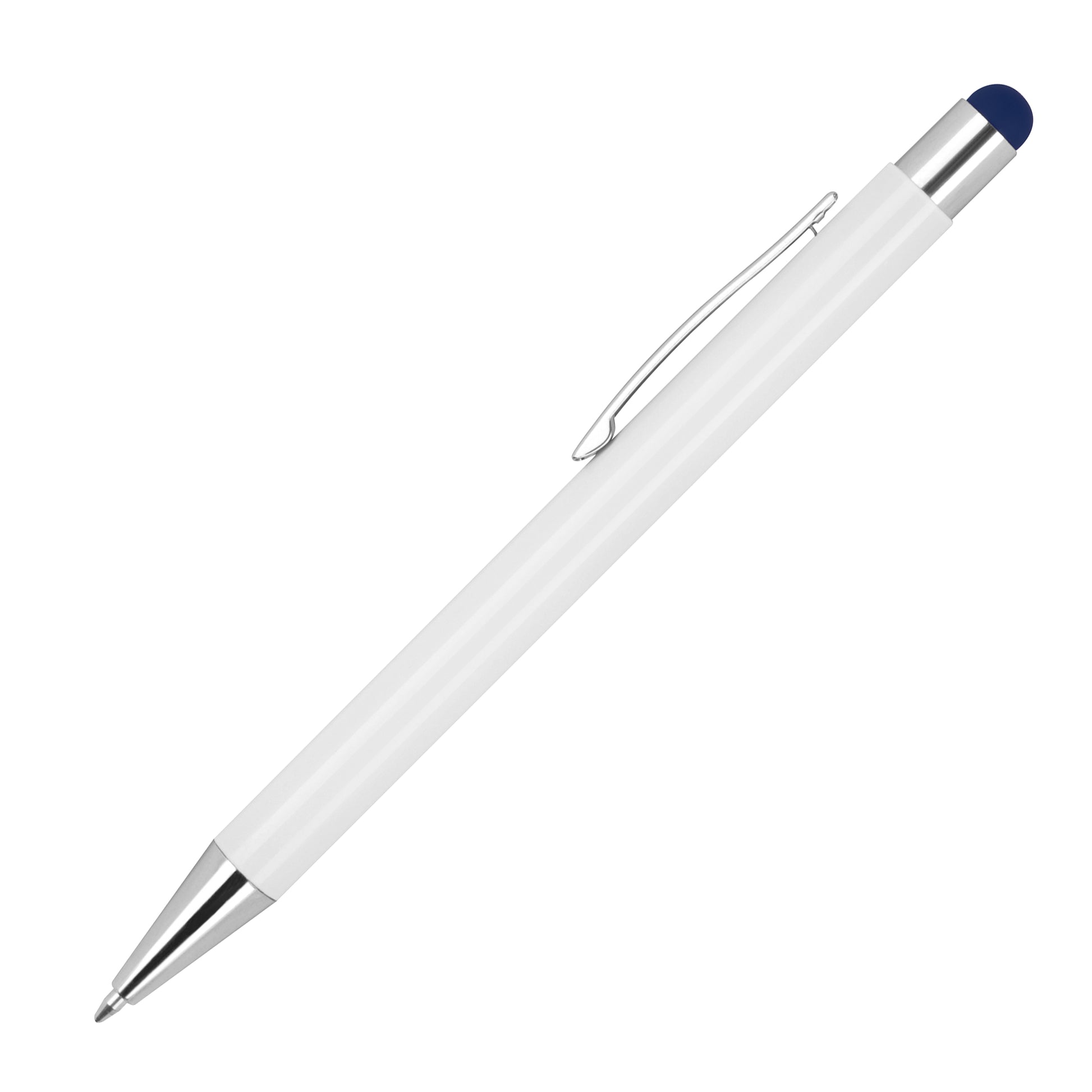 Kugelschreiber aus Aluminium mit gummierter Oberfläche JEAN-17