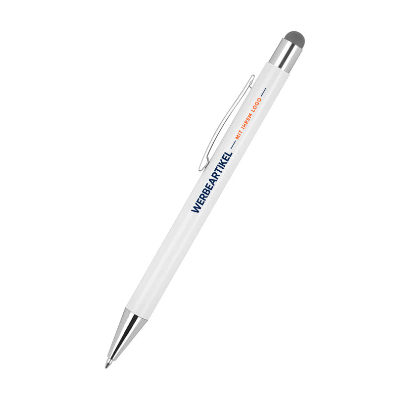 Kugelschreiber aus Aluminium mit gummierter Oberfläche Morgen-26