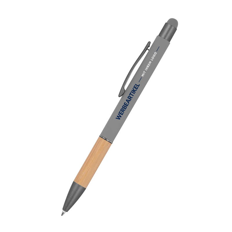 Kugelschreiber mit Griffzone aus Bambus BRYGIDA-22