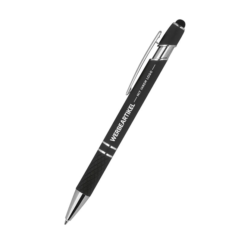 Kugelschreiber mit Muster Silber-zoom-