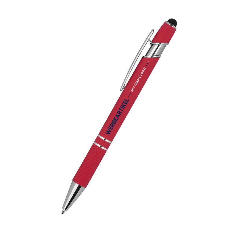 Kugelschreiber mit Muster Silber-zoom-