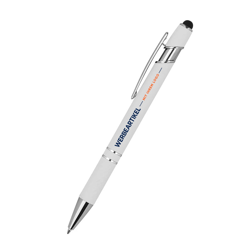 Kugelschreiber mit Muster Silber-zoom-