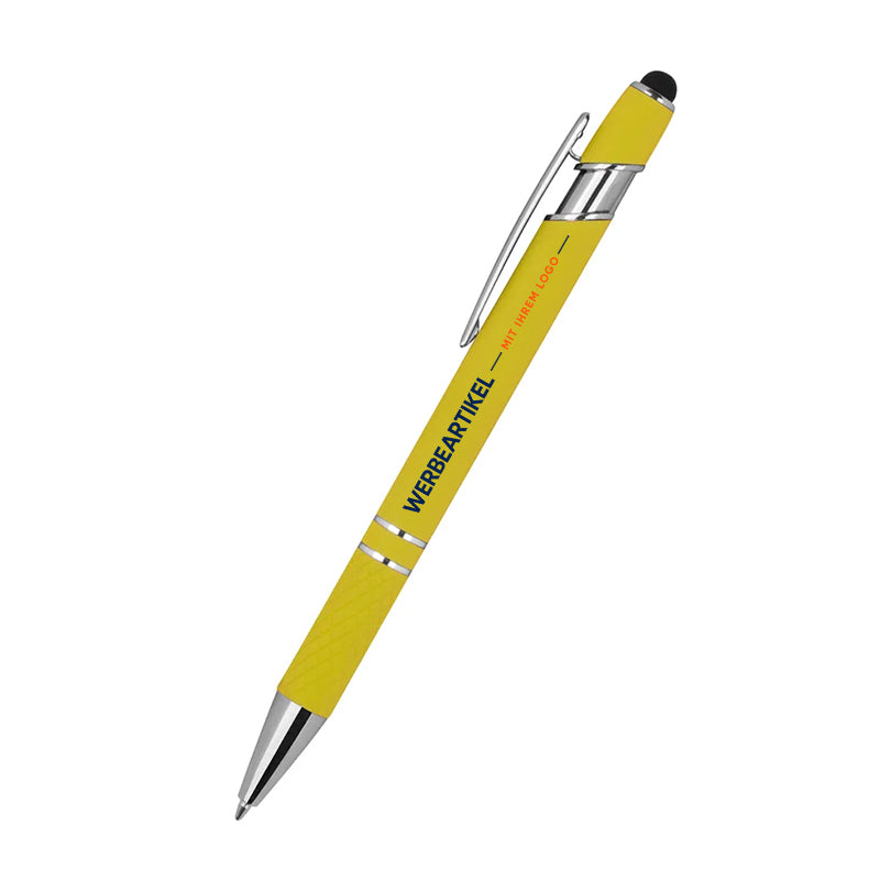 Kugelschreiber mit Muster Silber-zoom-