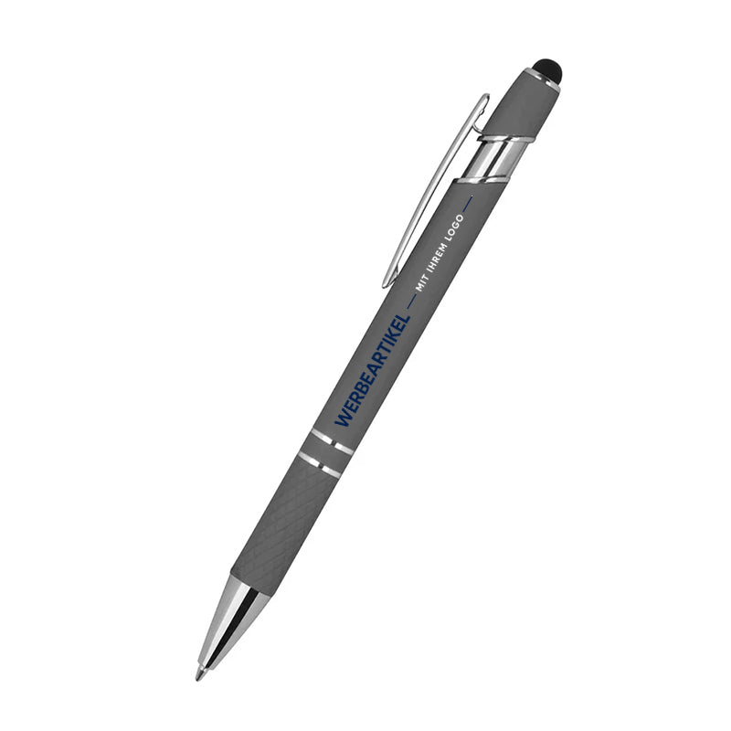Kugelschreiber mit Muster Silber-zoom-