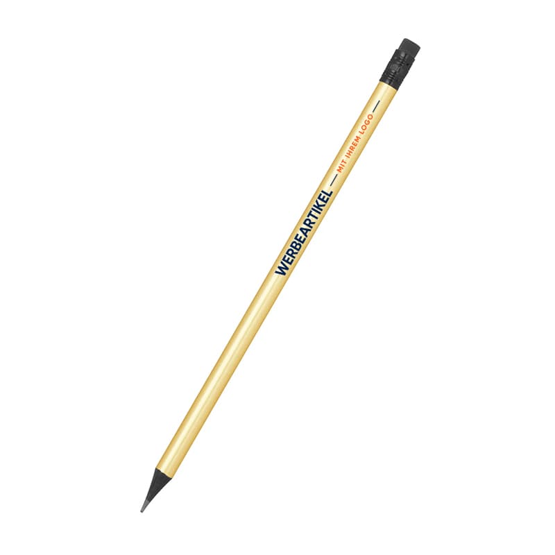 Bleistift mit Radiergummi in Metallic-Farben Orven-14