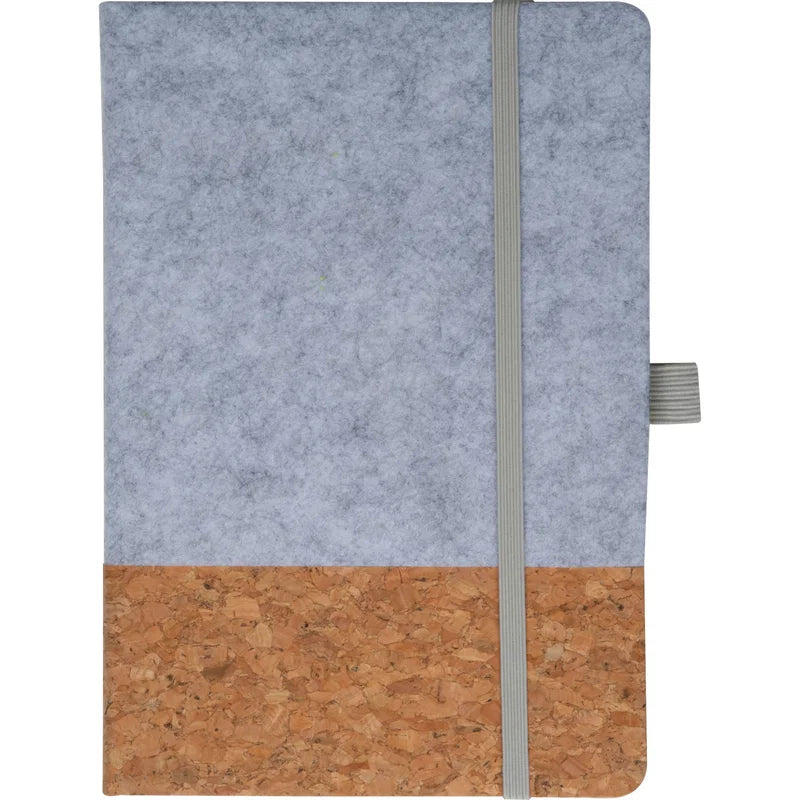 A5 Notizbuch mit Cover aus Kork und Filz TERESA-7