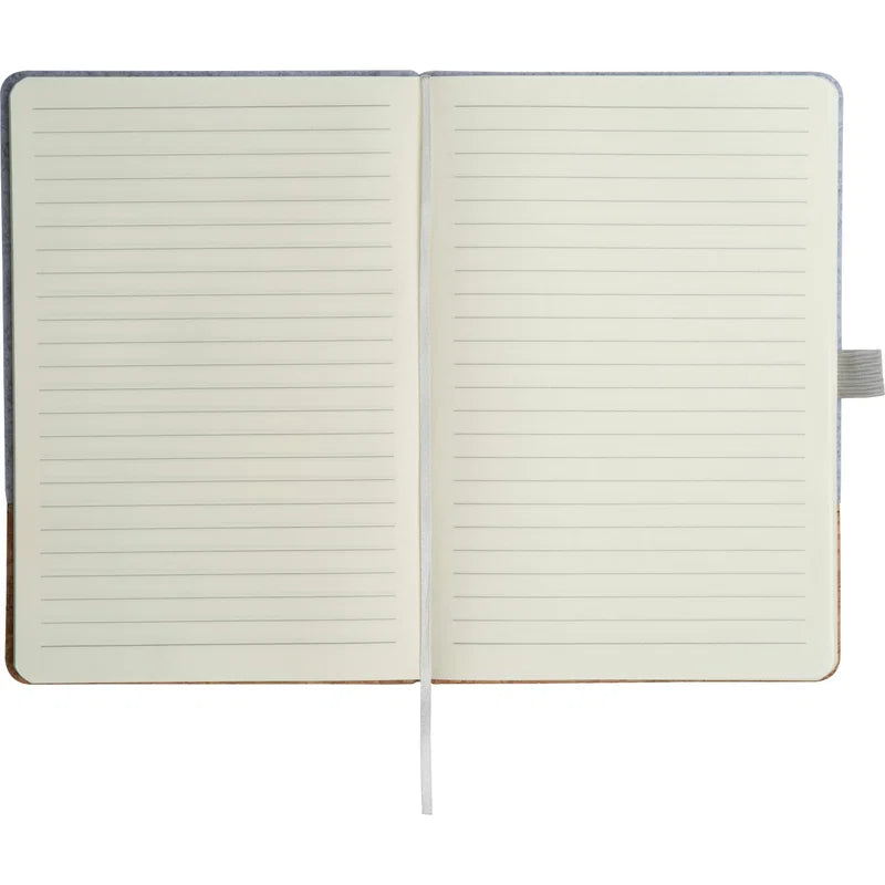 A5 Notizbuch mit Cover aus Kork und Filz TERESA-9