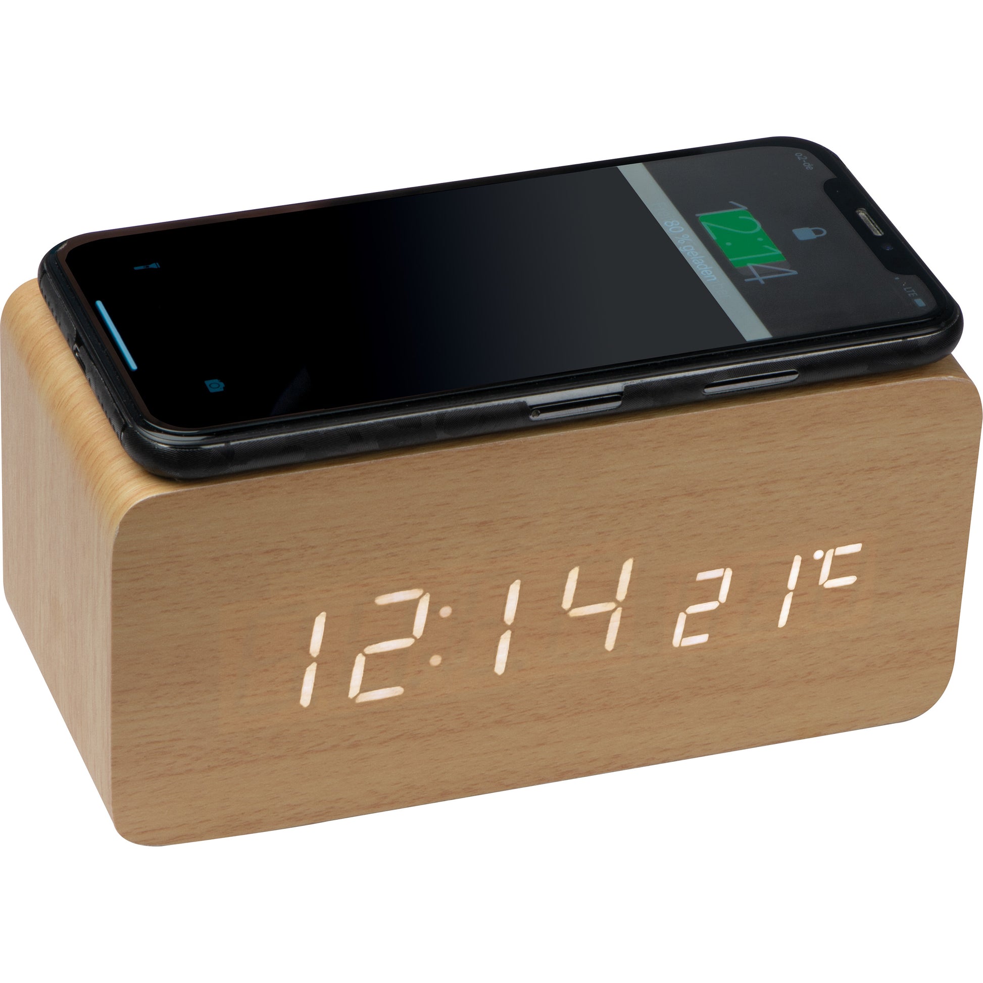 Schreibtischuhr mit intergriertem Charger DELILAH-3