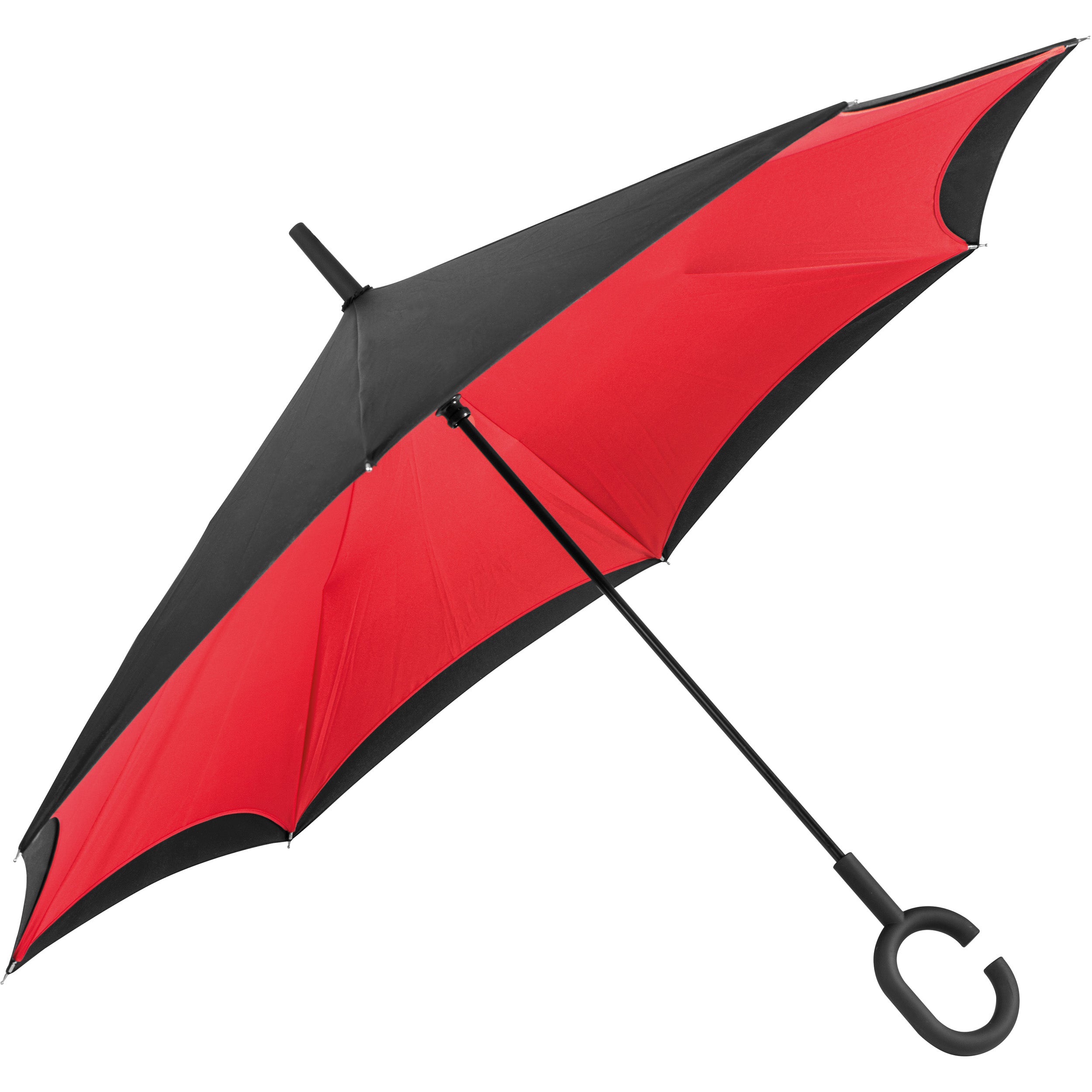 Umklappbarer Regenschirm aus 190T Pongee OLIVIA-zoom-4