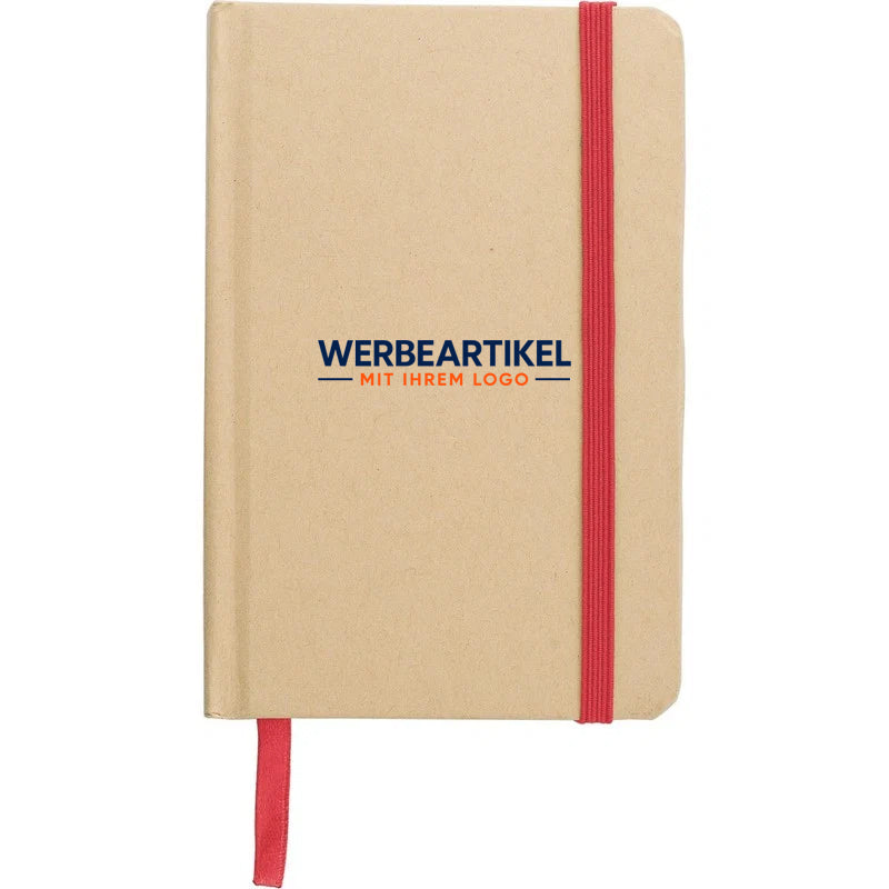Notizbuch A6 aus recyceltem Kraftpapier, fester Einband-13