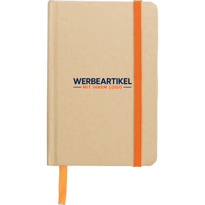 Notizbuch A6 aus recyceltem Kraftpapier, fester Einband-16
