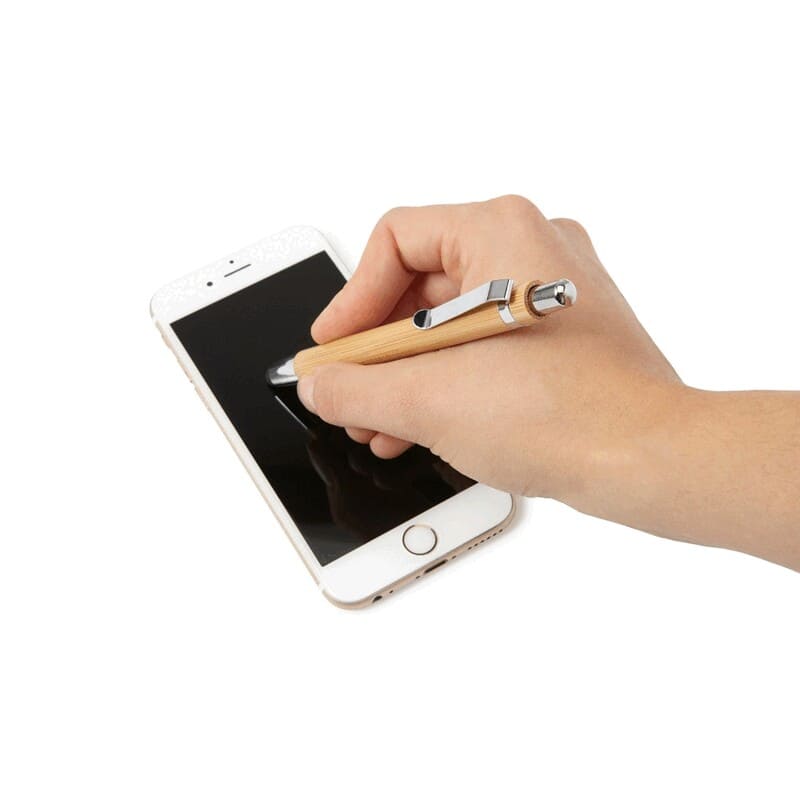 Bambus-Kugelschreiber, Touchscreen-Stift-2