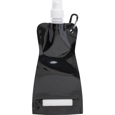 Trinkflasche 420 ml mit Karabinerhaken, faltbar-2