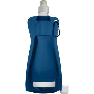 Trinkflasche 420 ml mit Karabinerhaken, faltbar-zoom-3
