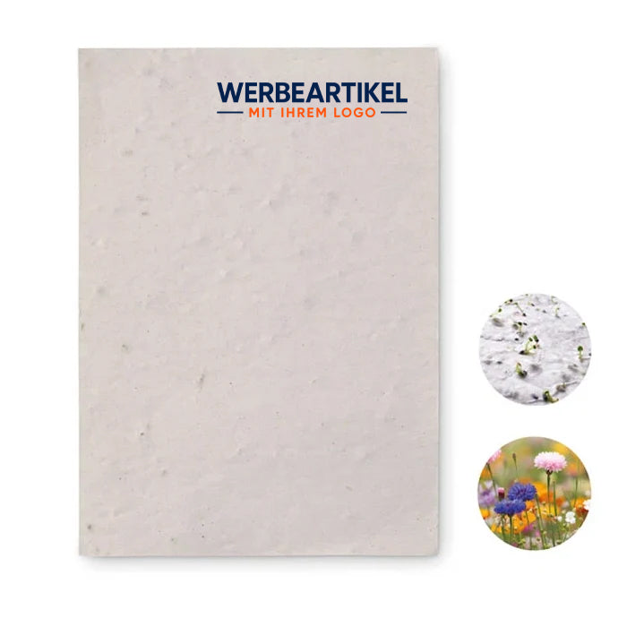 DIN A6 Wildblumen-Samenpapier